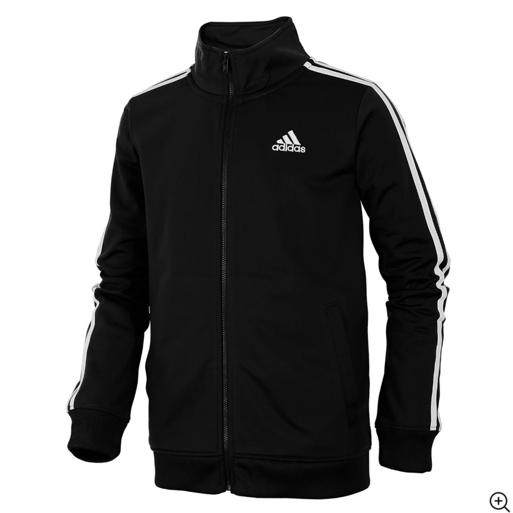 Kids Adidas  Iconic Tricot Collar Zip Jacket - CLASSIC